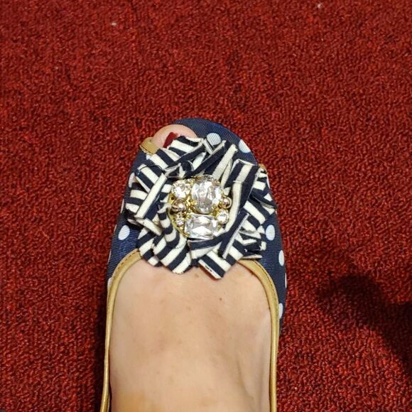 Gianni bini polka dot wedge like new - Picture 5 of 5